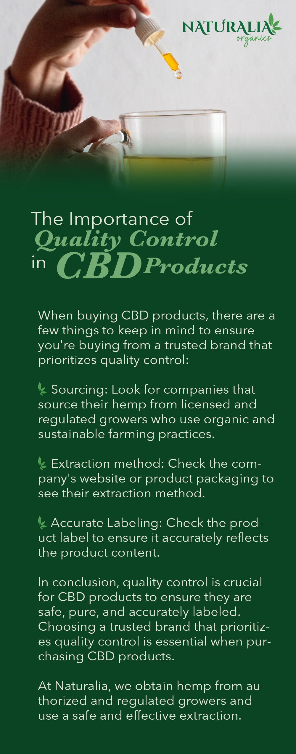 The Importance of Quality Control in CBD Products