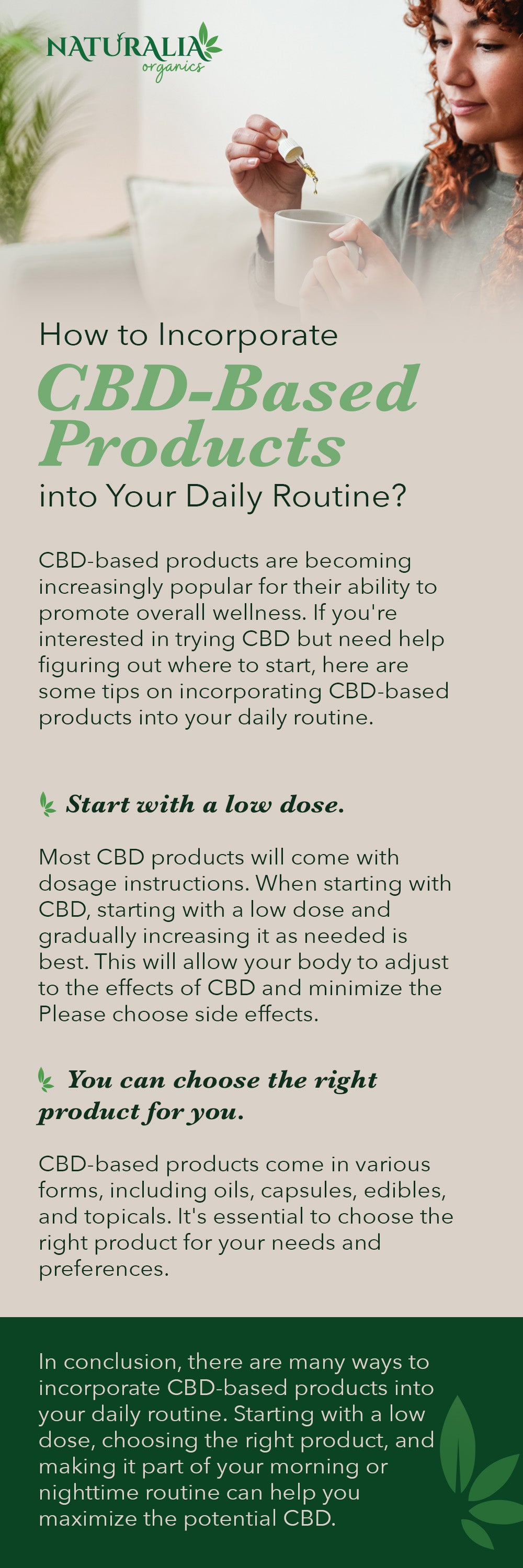 How to Incorporate CBD-Based Products into Your Daily Routine?