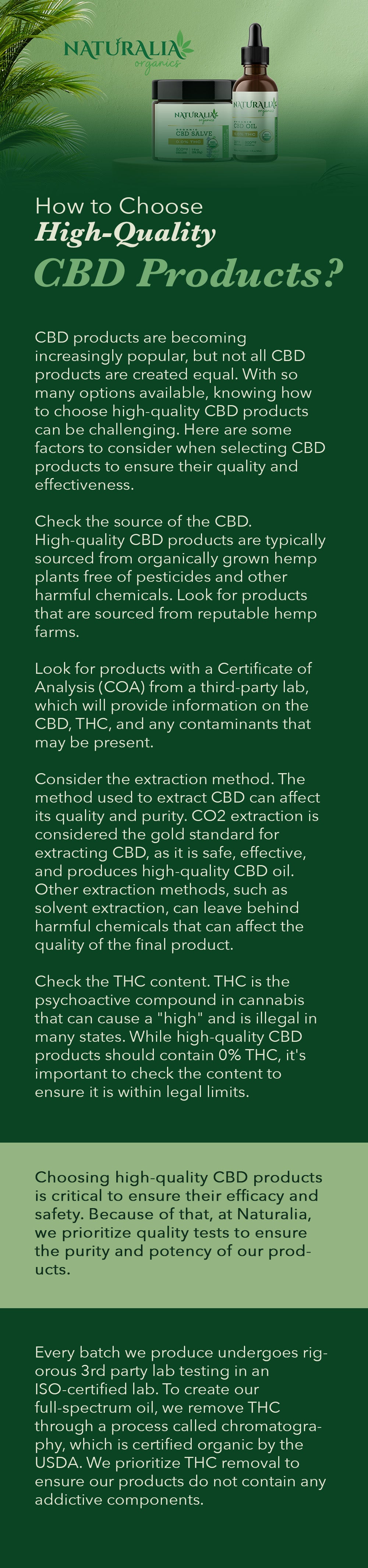 How to Choose High-Quality CBD Products?